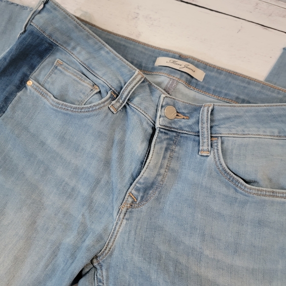 Mavi Blue Straight Leg Jeans with Tuxedo Stripe - Picture 2 of 4